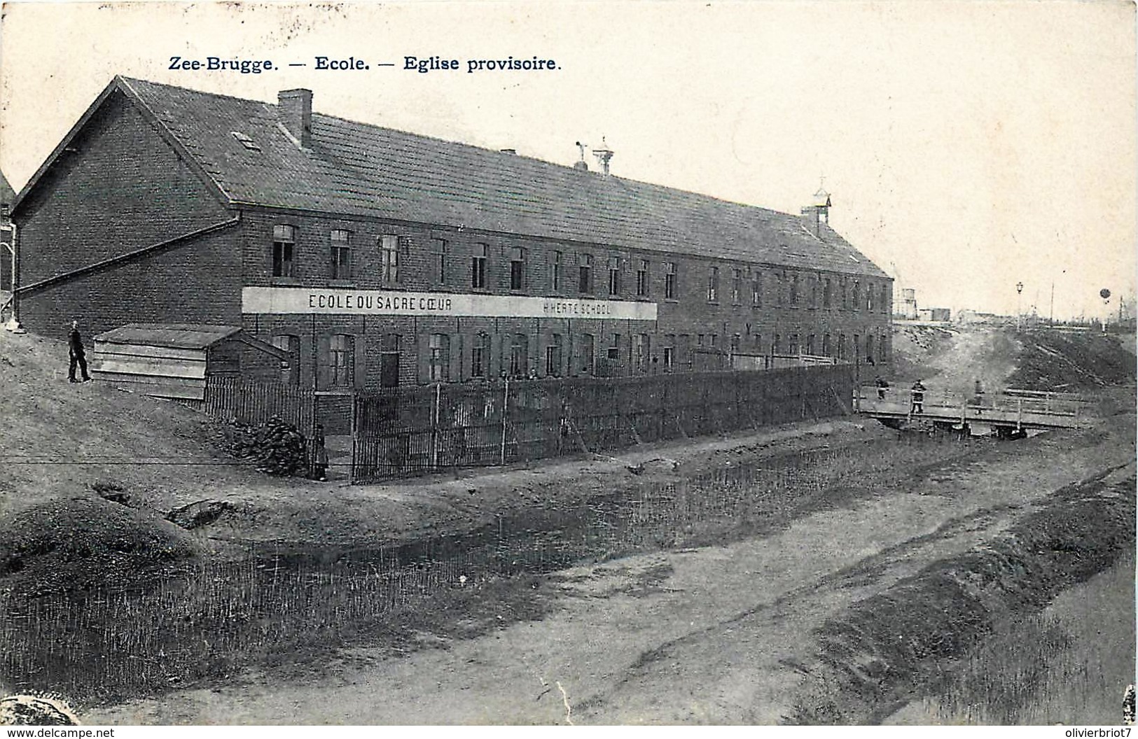 Belgique - Zeebrugge - Ecole - Eglise Provisoire - Zeebrugge