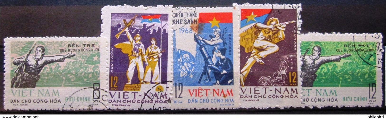 VIET-NAM Du NORD                  N° 641/645                OBLITERE - Viêt-Nam