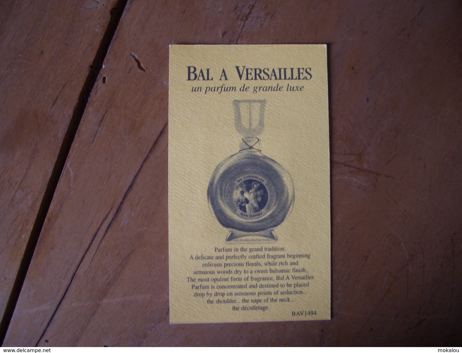 Carte Desprez Bal à Versailles A/patch* - Modernes (à Partir De 1961)