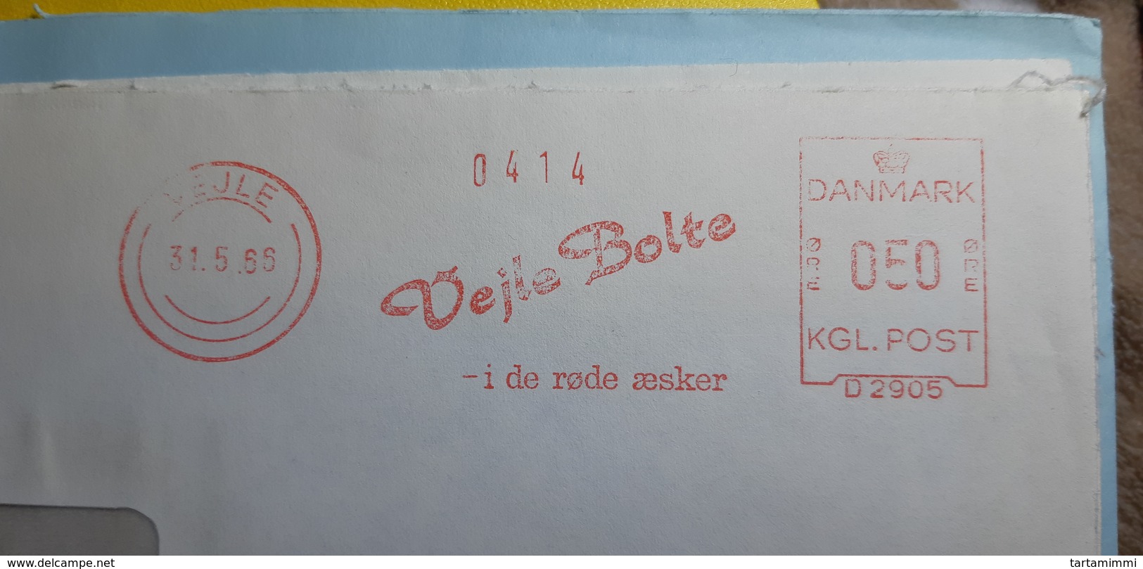 EMA AFS METER STAMP FREISTEMPEL - DANMARK VEJLE BOLTE I DE RØDE  ÆSKE - Franking Machines (EMA)