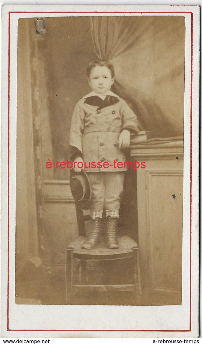 CDV En 1875-mode Enfant-petit Garçon- Photographe Anonyme - Anciennes (Av. 1900)