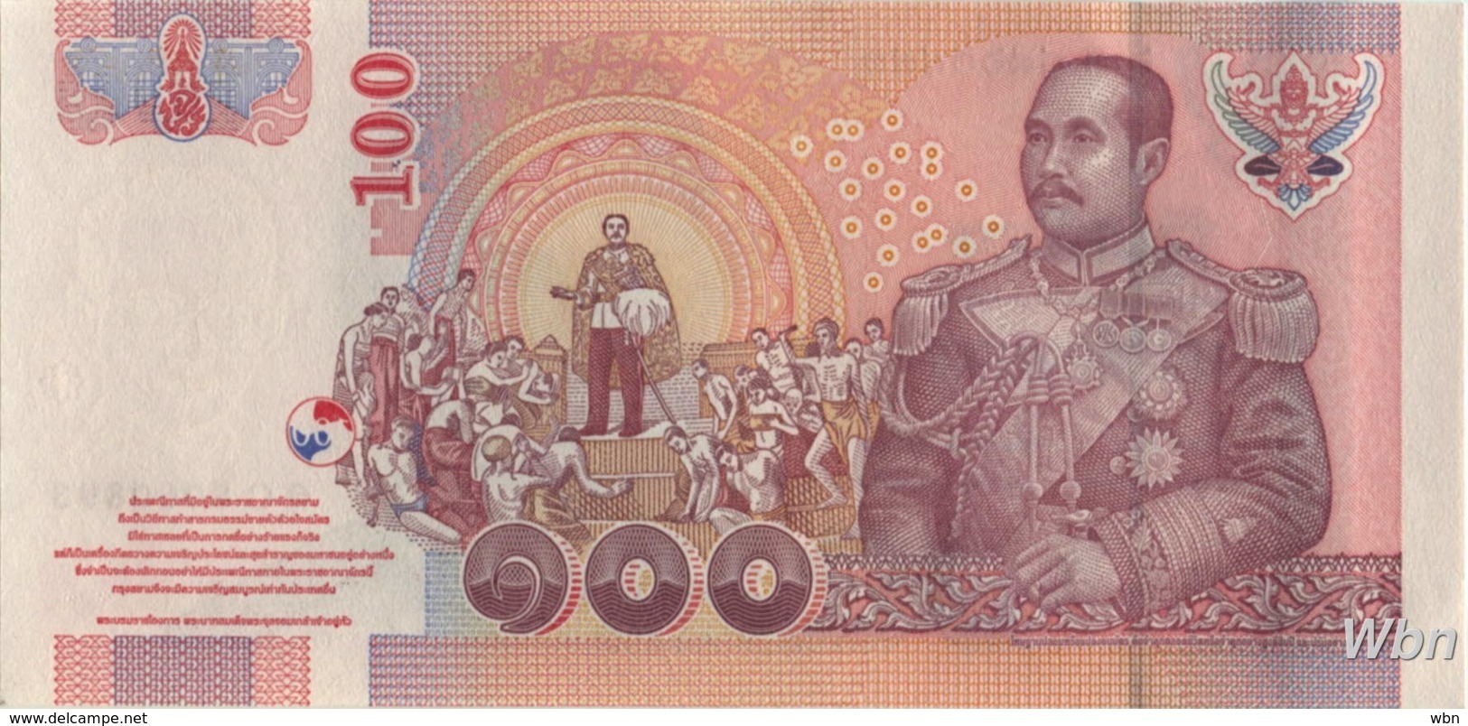 Thailand 100 Baht (P114) Sign 84 -UNC- - Tailandia