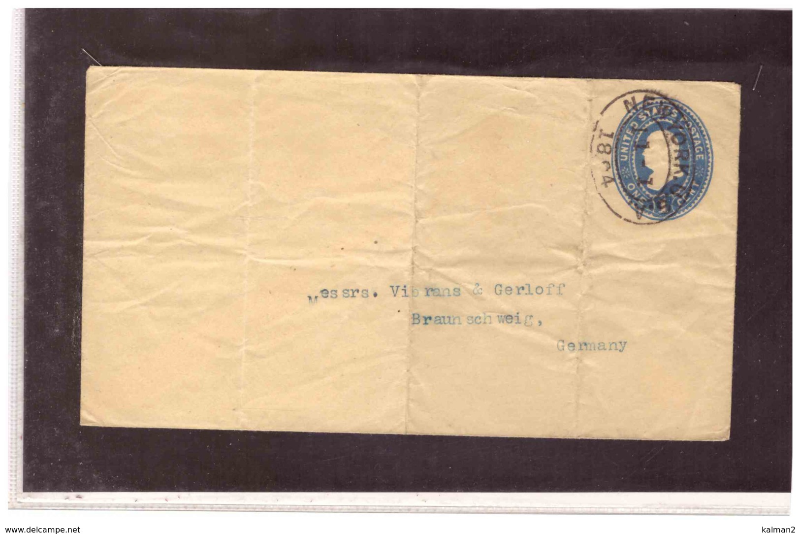 TEM4644  -    U.S.A. - INTERO POSTALE 1 CENT.  VIAGGIATO - ...-1900