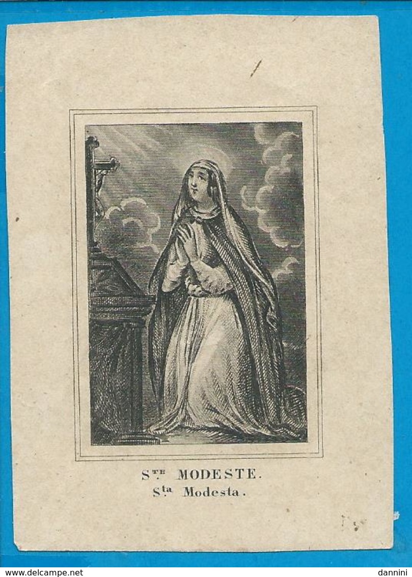 Holycard   St. Modeste - Santini