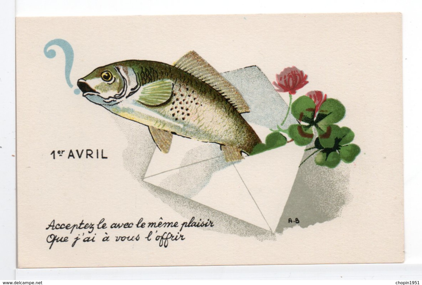 CP - POISSON D'AVRIL - 1er Avril - Poisson D'avril