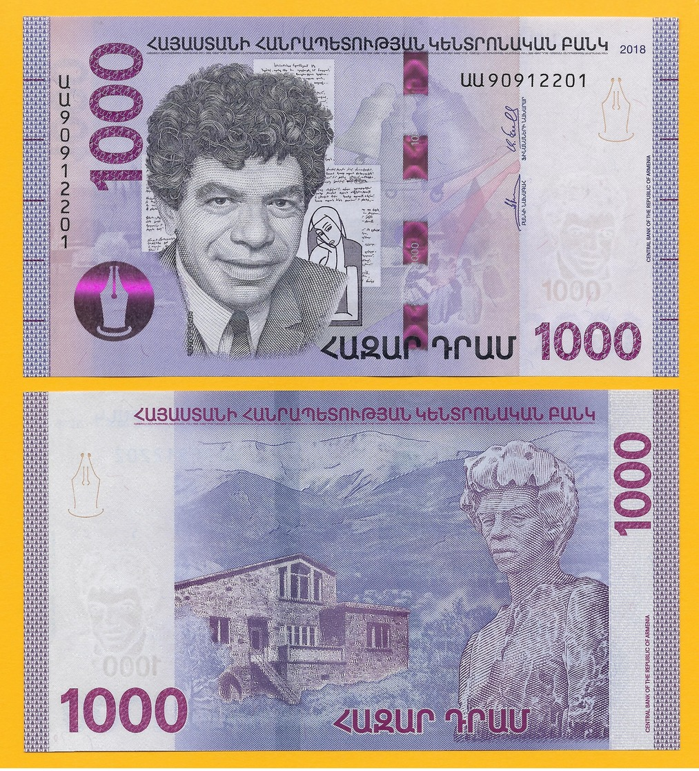 Armenia 1000 Dram P-new 2018 UNC - Arménie