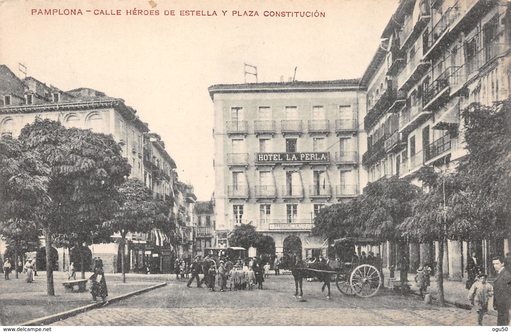 Pamplona (Espagne) - Calle Héroes De Estella Y Plaza Constitucion - Navarra (Pamplona)