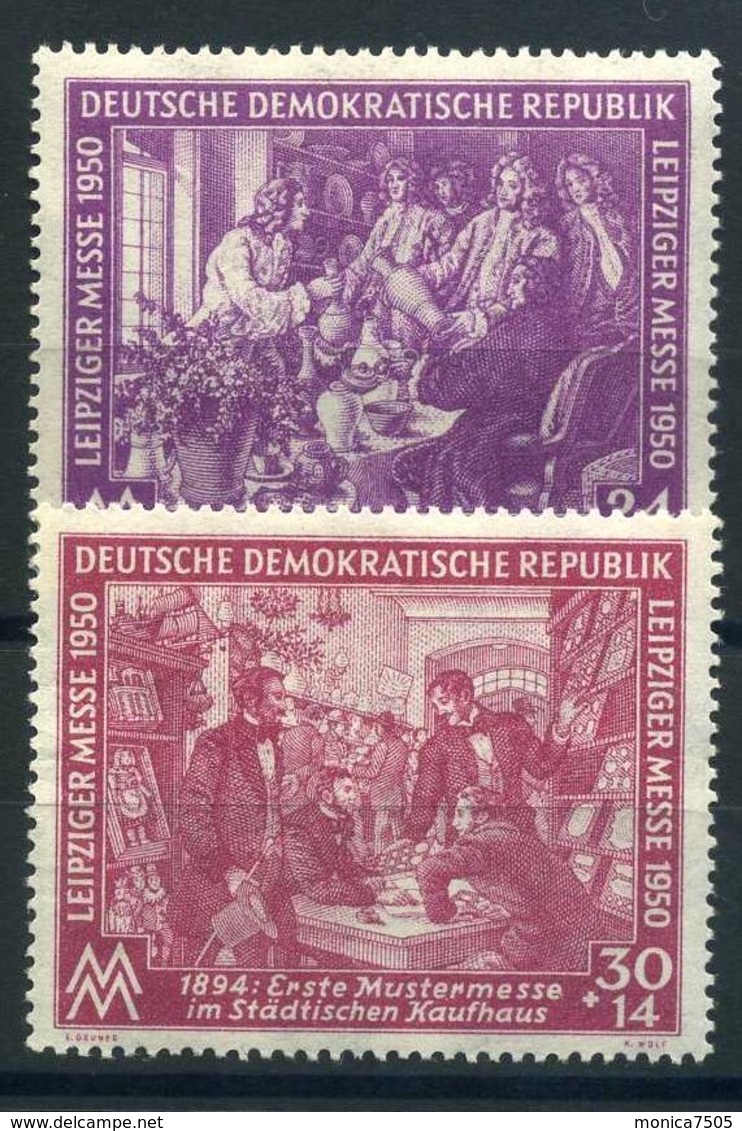 ALLEMAGNE ORIENTALE ( POSTE ) Y&T  1/2 TIMBRES  NEUFS  AVEC  TRACE  DE  CHARNIERE . - Neufs