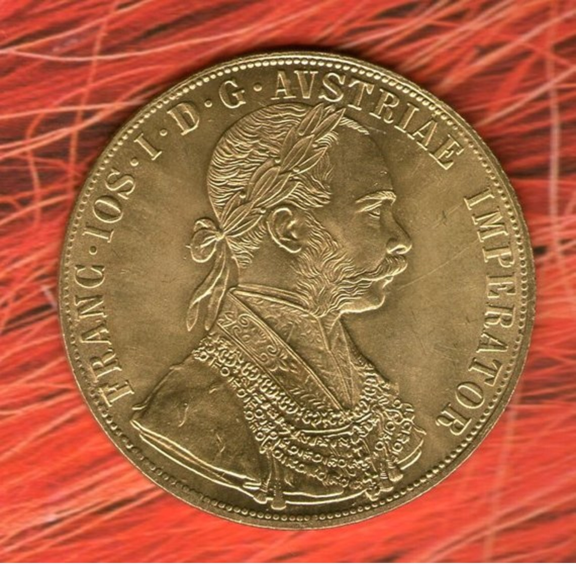 604 - 1879 AUSTRIA HUNGARY DUCAT Dukat  -" Gold " Coin Restrike - Autriche