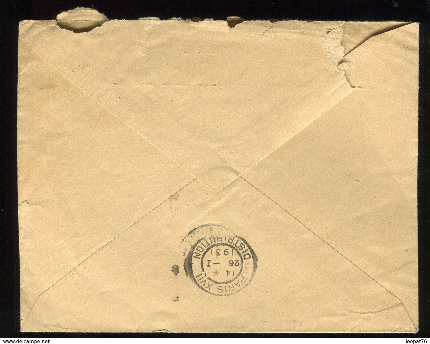 Maroc - Enveloppe En FM De Taza Pour Paris Et Redirigé Vers Fermanville En 1931, Par Avion - Prix Fixe - Réf F89 - Lettres & Documents