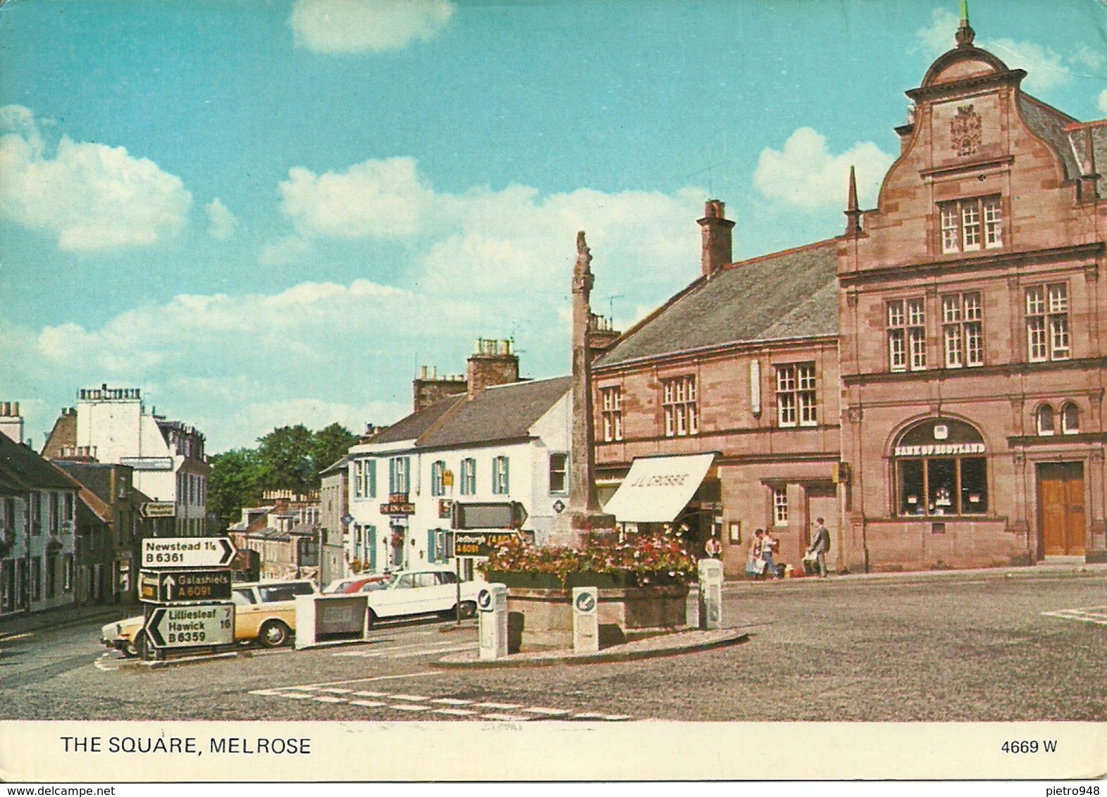 Melrose (Roxburghshire, Scozia) The Market Square - Roxburghshire