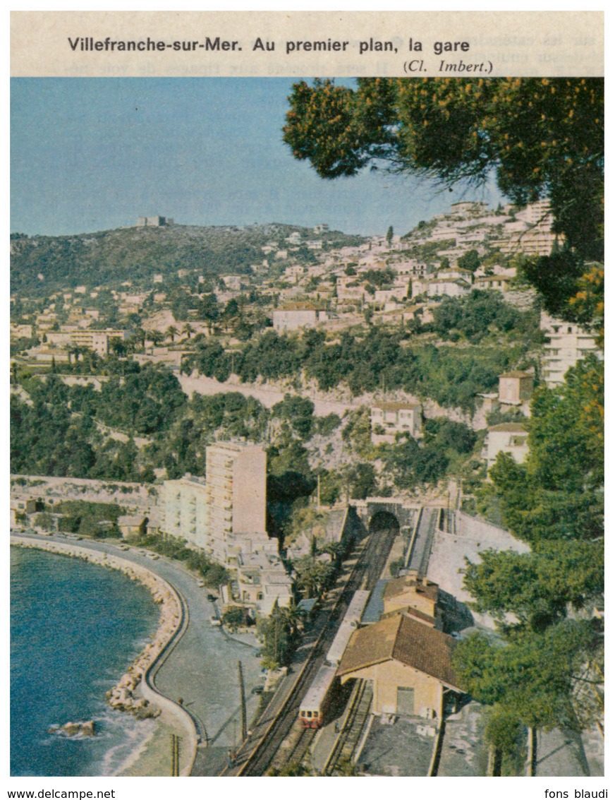 1963 - Iconographie - Villefranche-sur-Mer (Alpes-Maritimes) - La Gare - FRANCO DE PORT - Non Classés