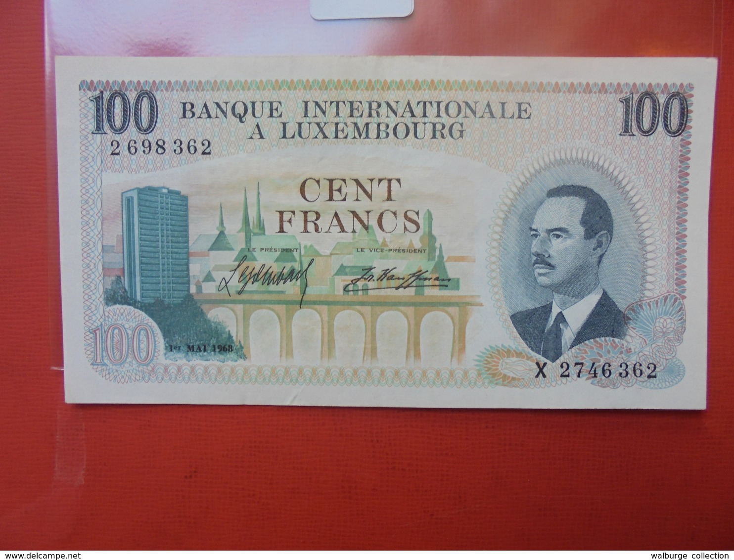 LUXEMBOURG 100 FRANCS 1968 PRESQUE UNC - Luxembourg