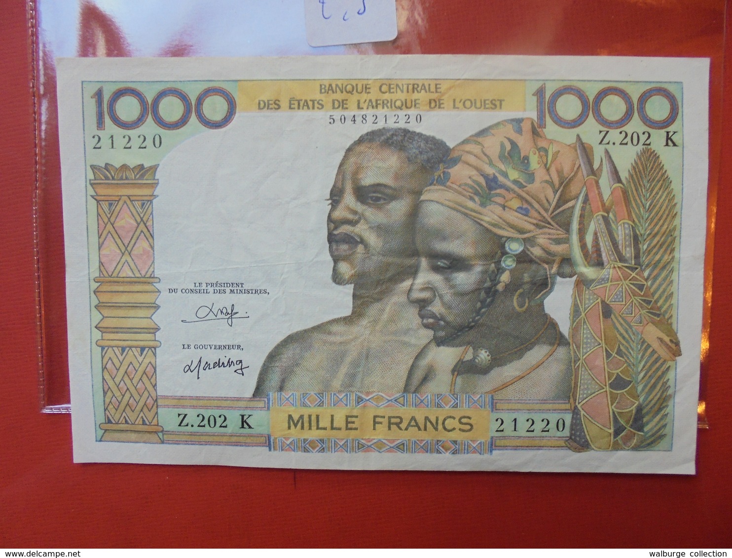 AFRIQUE DE L'OUEST 1000 FRANCS PEU CIRCULER - États D'Afrique De L'Ouest