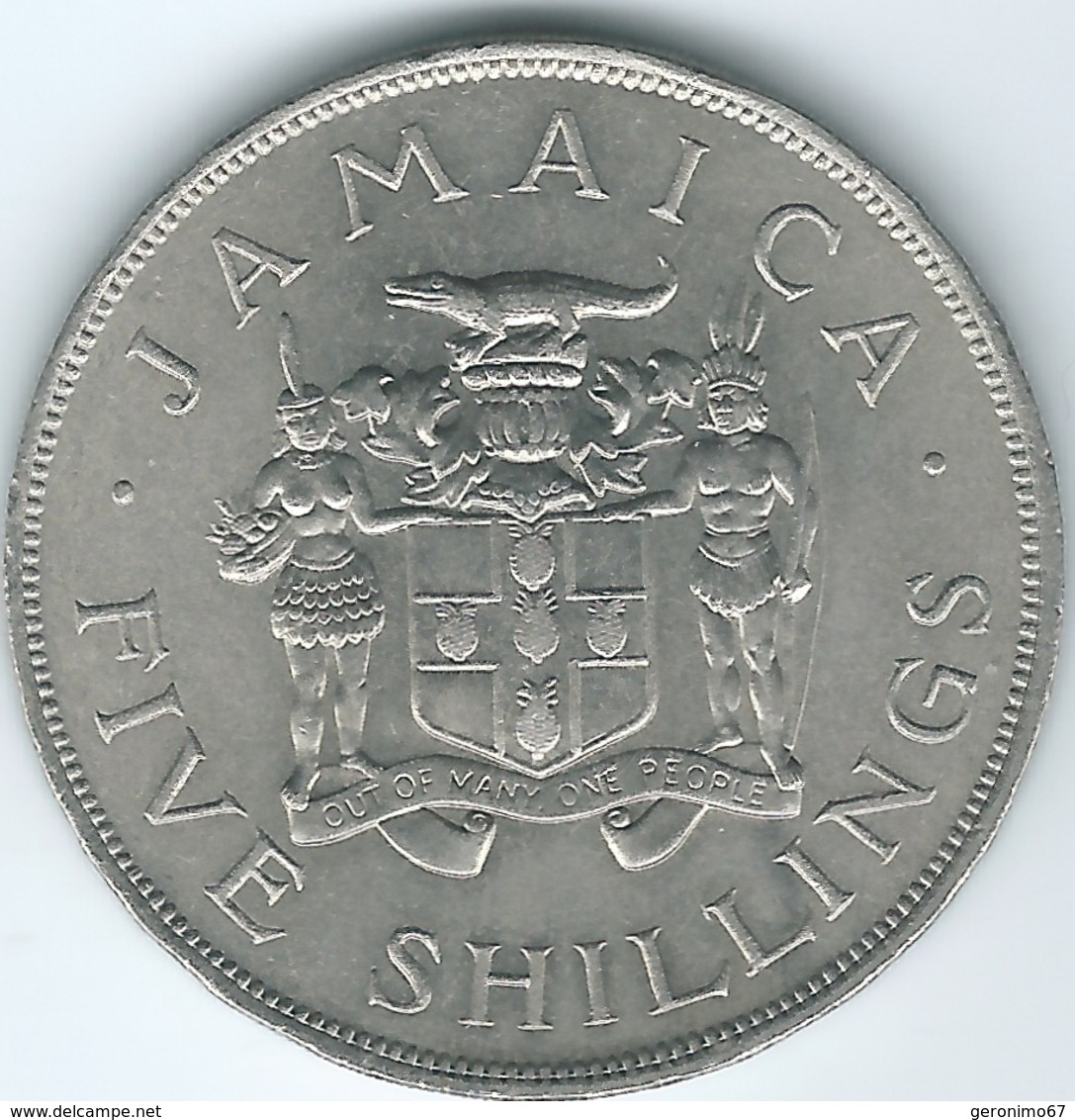 Jamaica - Elizabeth II - 5 Shillings - 1966 Commonwealth Games - KM40 - Jamaique