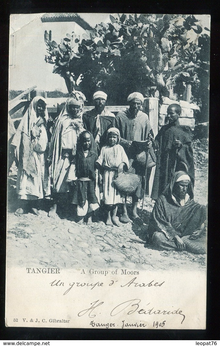 Maroc - Type Mouchon Surchargé De Tanger Pour Paris En 1905 Sur Carte Postale - Prix Fixe - Réf F98 - Lettres & Documents