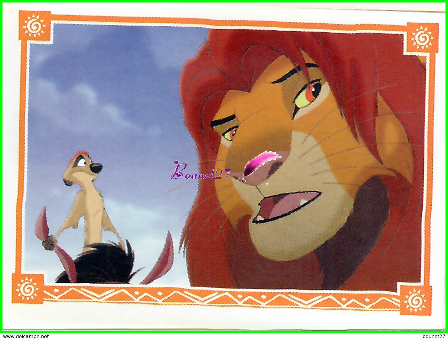 Vignette Autocollant  PANINI " Le Roi Lion 2 "  Image N° 10 - Edizione Italiana