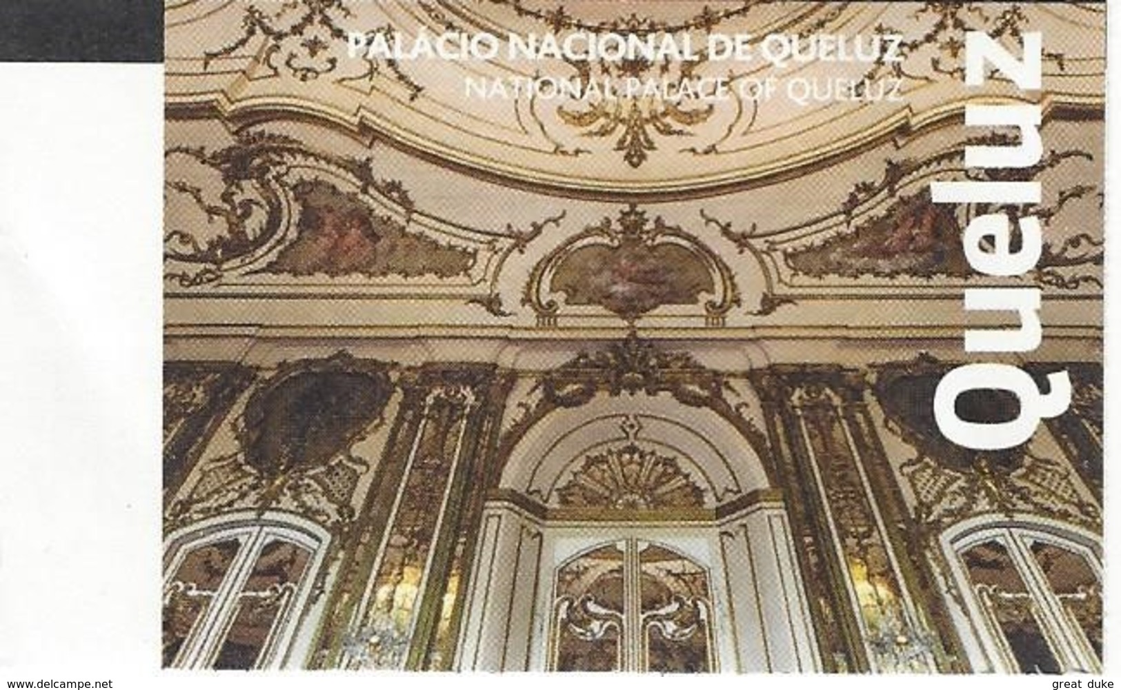 Portugal - Queluz National Palace - Palais National - Used Ticket 2017 - Tickets D'entrée