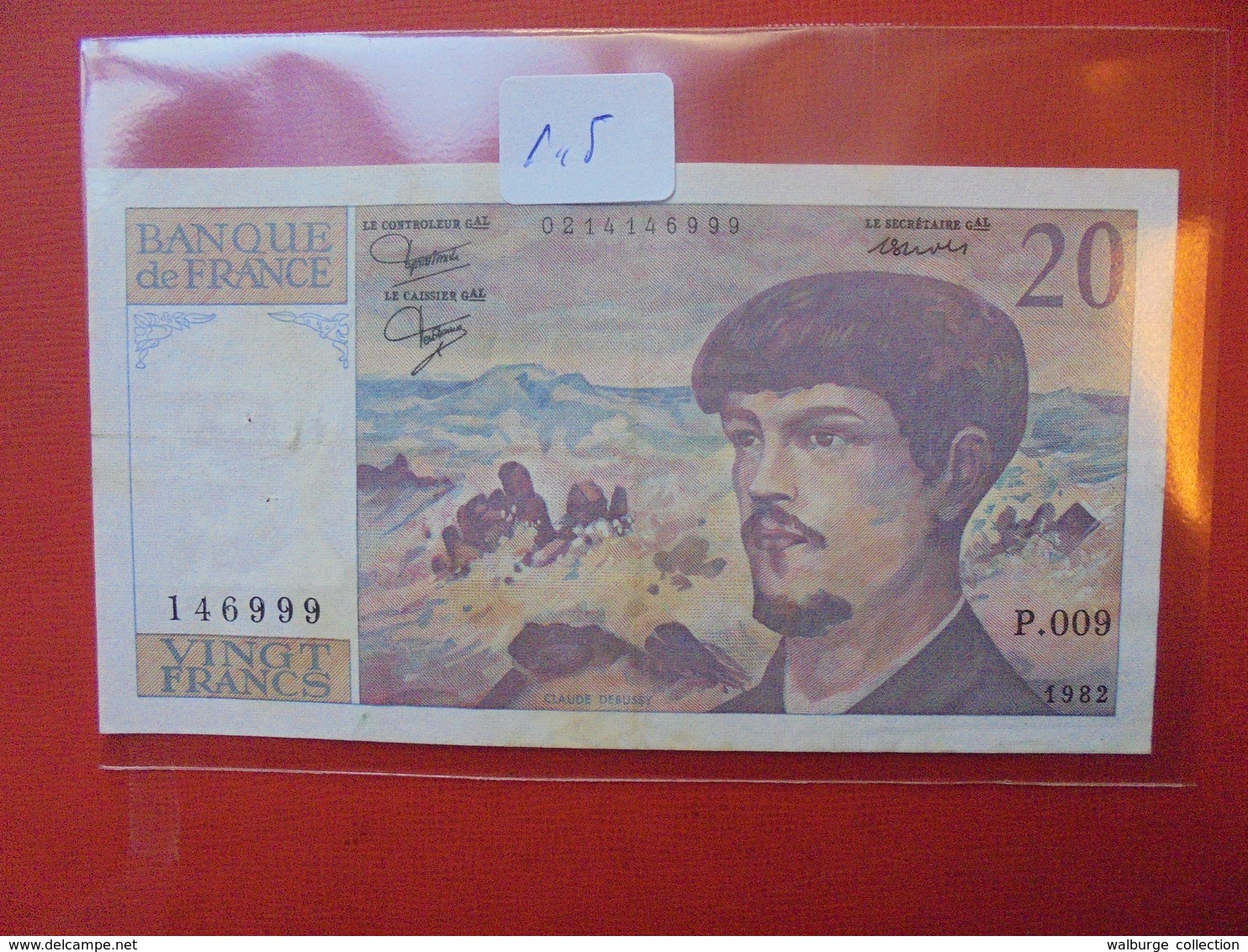 FRANCE 20 FRANCS 1982 CIRCULER - 20 F 1980-1997 ''Debussy''