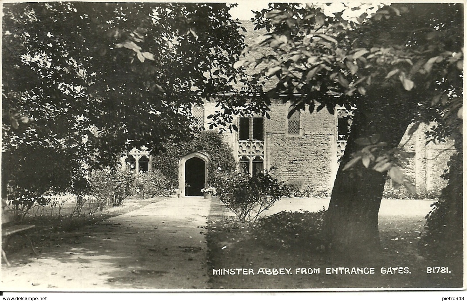 York (Yorkshire, U. K.) Minster Abbey, From Entrance Gates - York