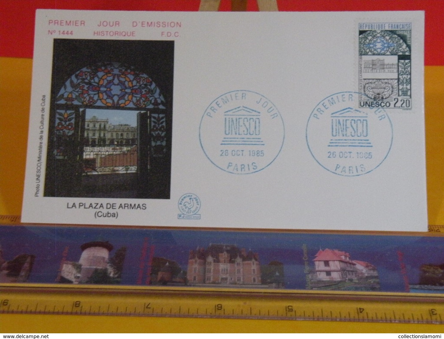 UNESCO Cuba La Plaza De Armas - Paris - 26.10.1985 FDC 1er Jour N°1444 - Coté 2€ - 1980-1989