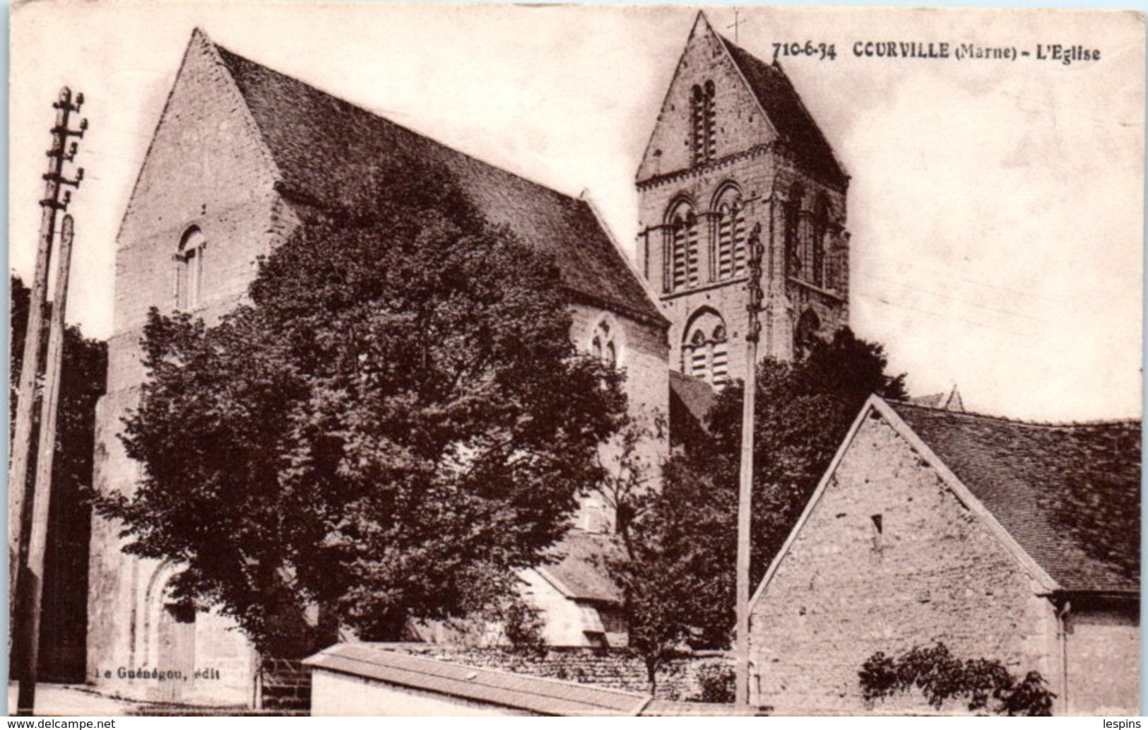 51 - COURVILLE -- L'Eglise - Autres & Non Classés