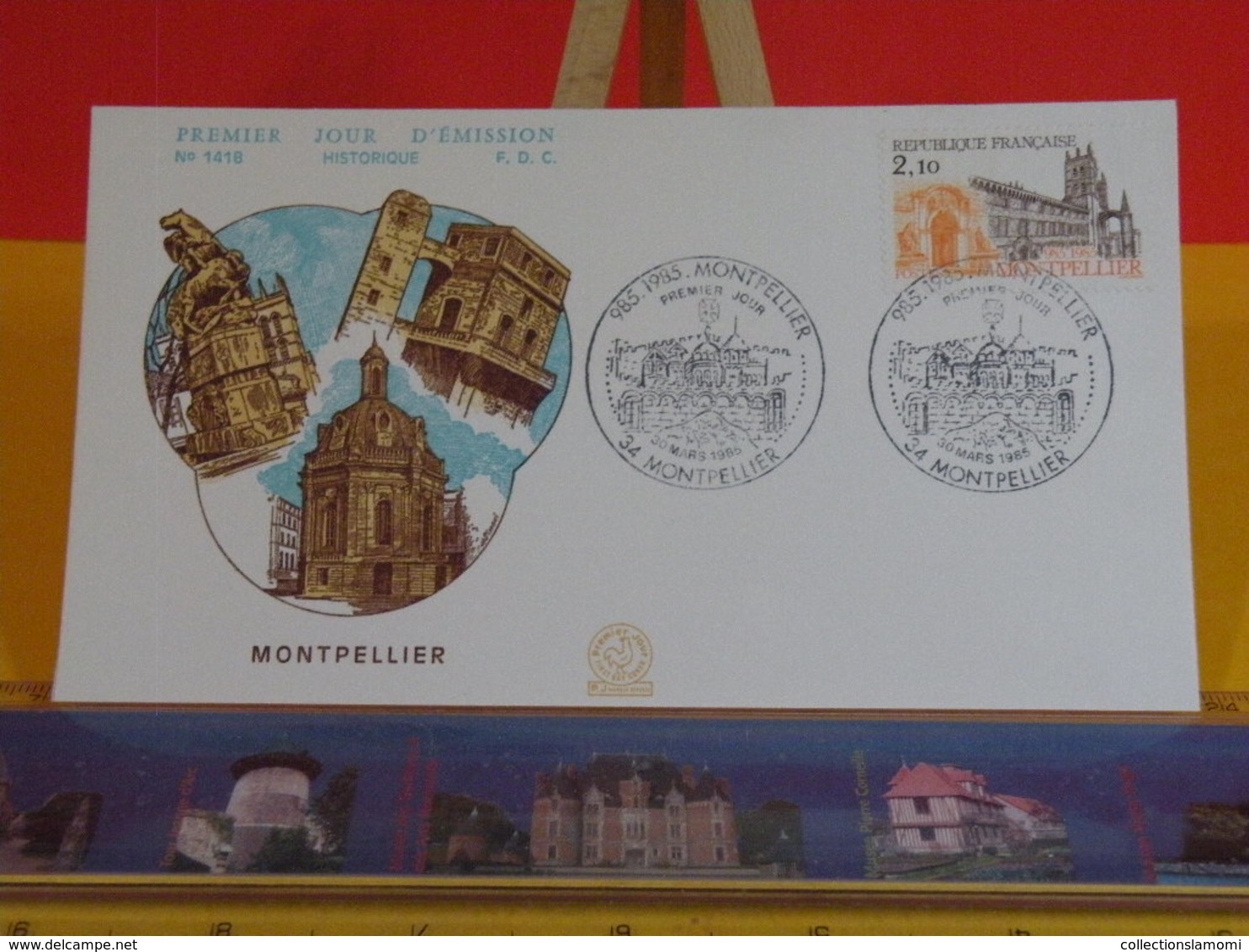 Millénaire De La Fondation De Montpellier - 34 Montpellier - 30.3.1985 FDC 1er Jour N°1418 - Coté 1,80€ - 1980-1989