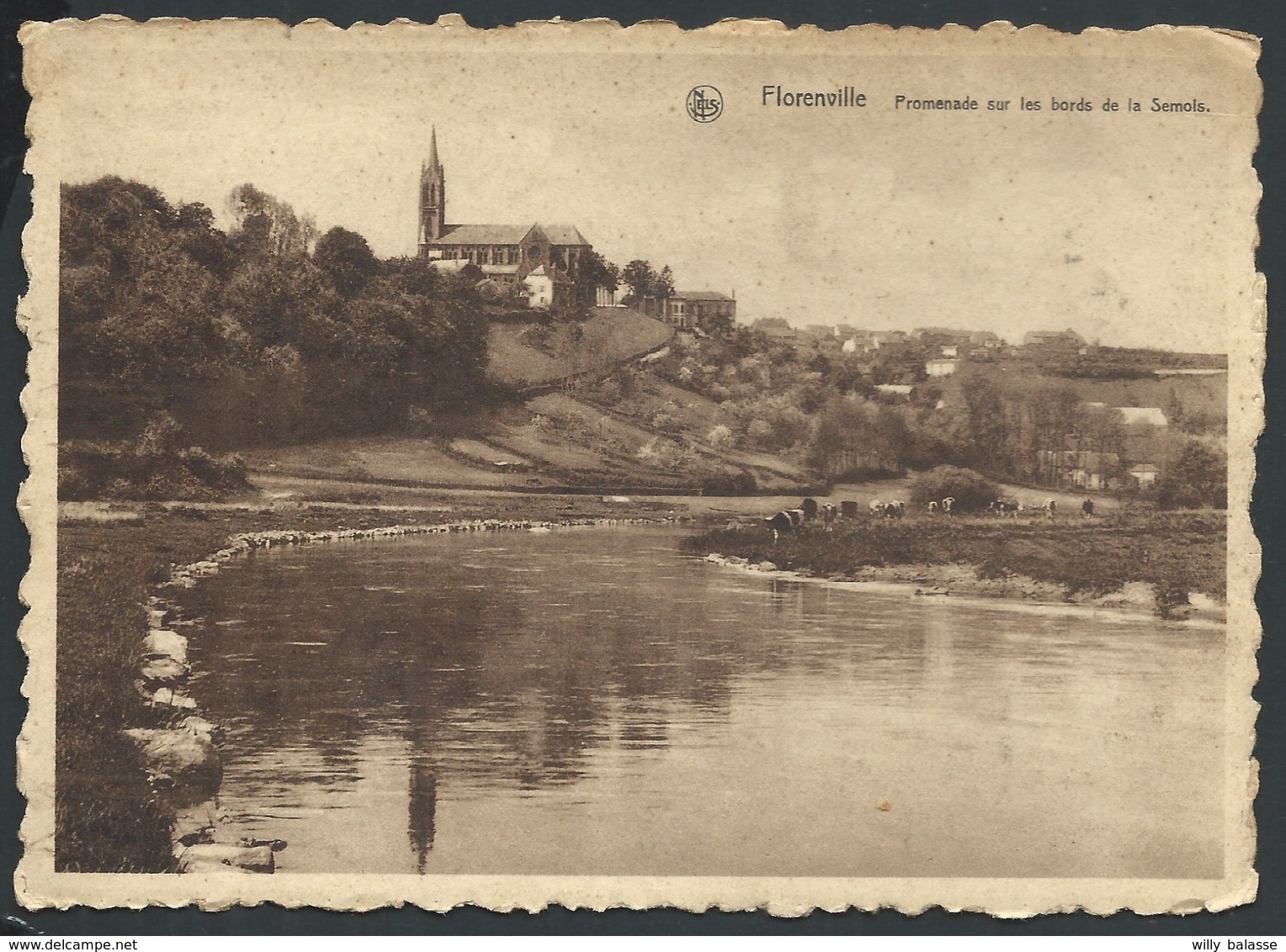 CPA Florenville Promenade Sur Les Bords De La Semois - Florenville