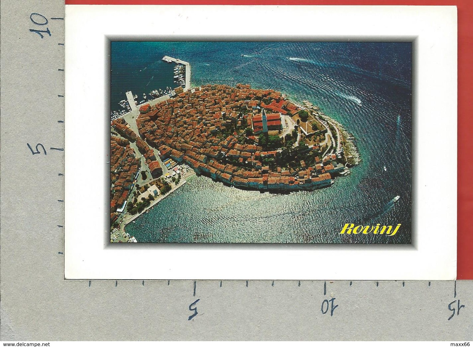 CARTOLINA VG CROAZIA - ROVIGNO - ROVINJ - Panorama Aereo - 10 X 15 - ANN. 1997 - Croazia