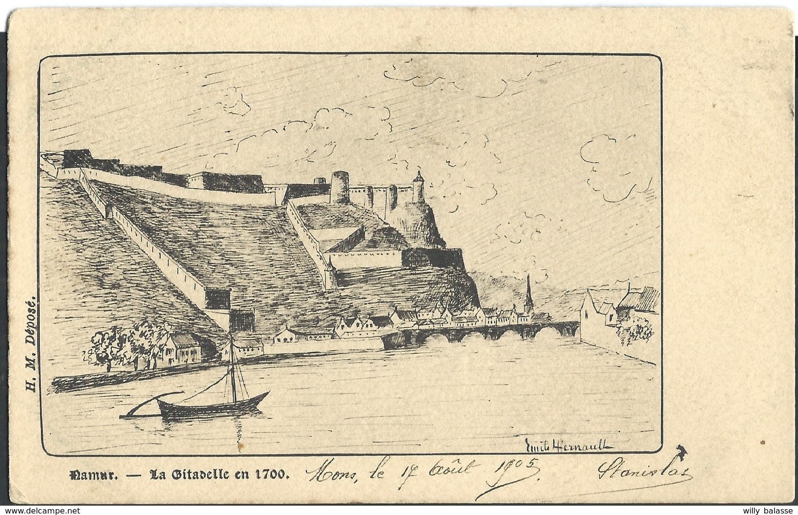 CPA NAMUR La Citadelle En 1700 Illustrateur - Namen