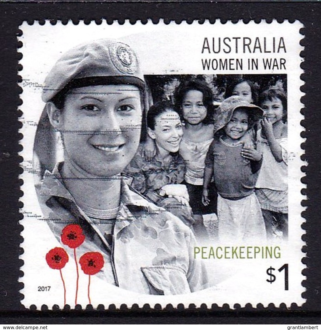 Australia 2017 Women In War $1 Peacekeeping Used - Oblitérés