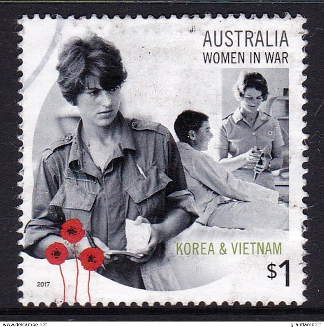 Australia 2017 Women In War $1 Korea & Vietnam Used - Used Stamps