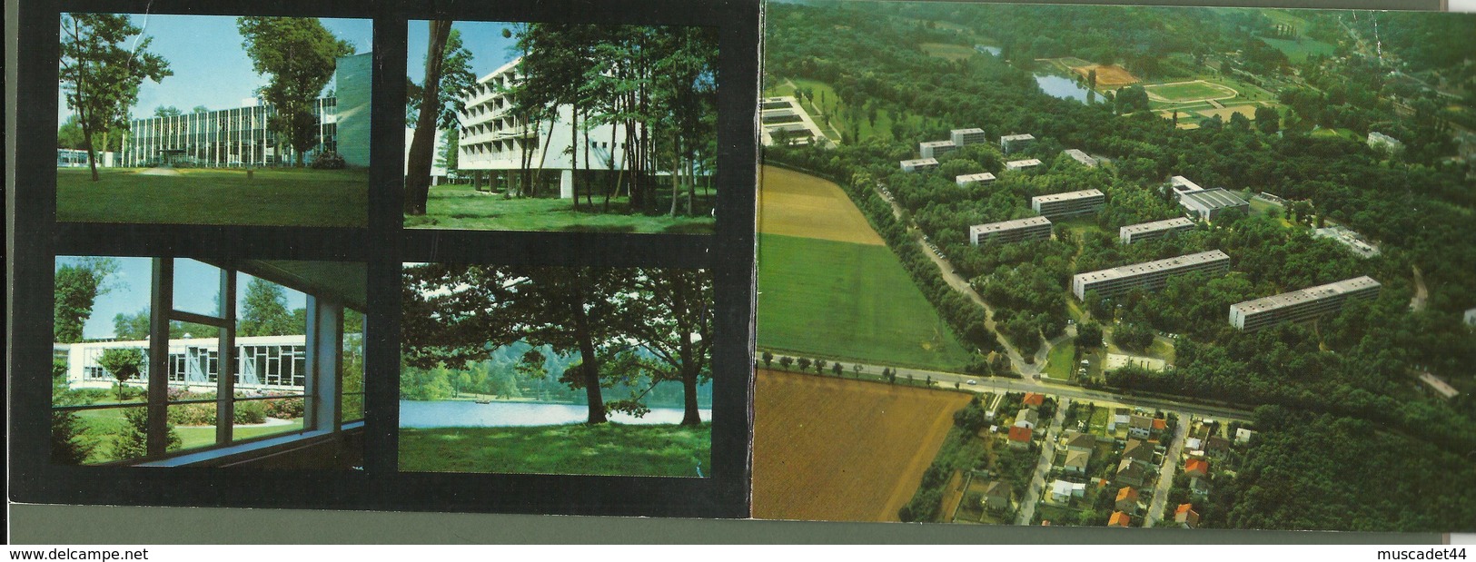 CARTE POSTALE DOUBLE  YVELINES 78 JOUY EN JOSAS CHAMBRE DE COMMERCE ET D INDUSTRIE CENTRE D ENSEIGNEMENT SUPERIEUR - Jouy En Josas