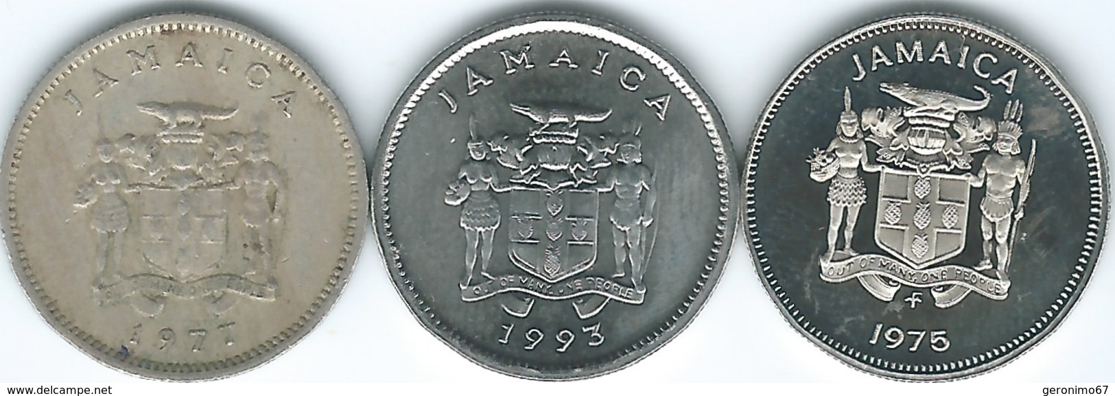 Jamaica - Elizabeth II - 5 Cents - 1975 (KM53) 1977 (KM46) 1993 (KM46a) - Jamaique