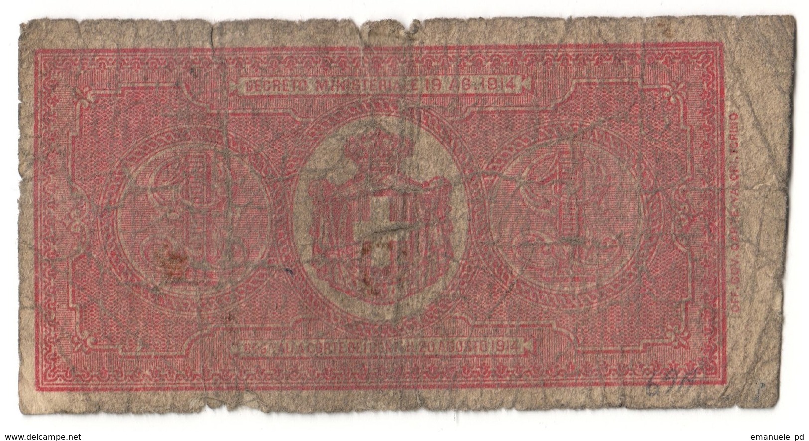 Italy 1 Lira 28/12/1917 - Italia – 1 Lira