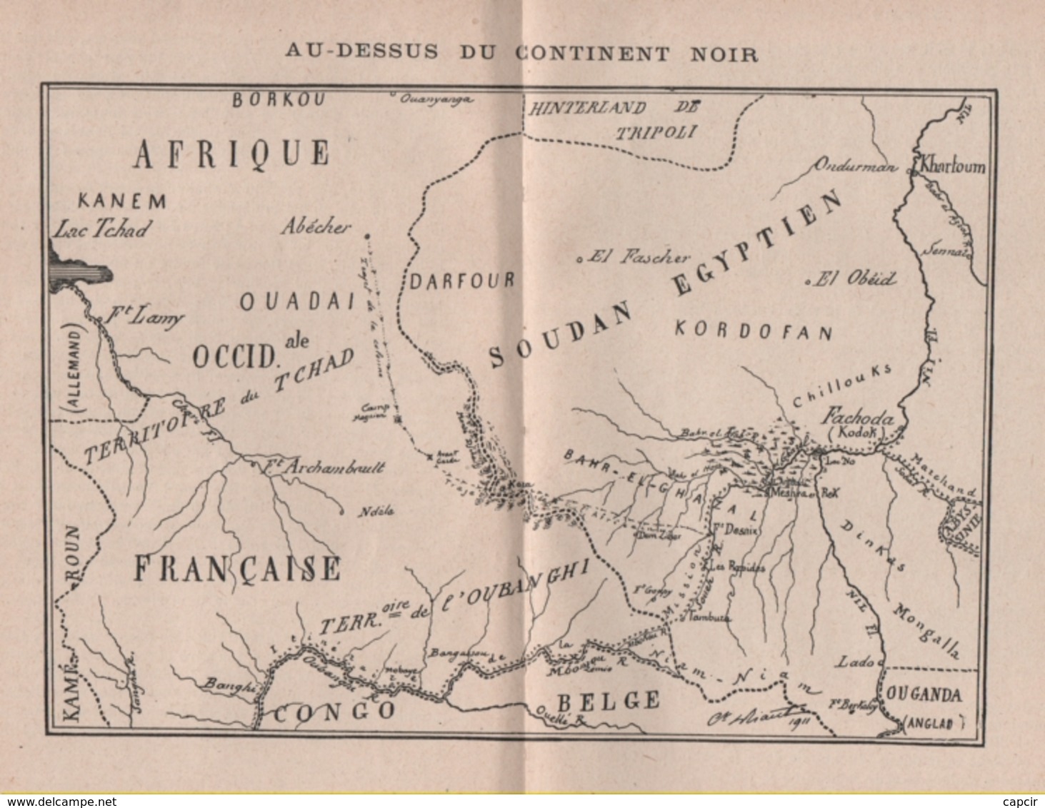 Aviation: ''Au-dessus Du Continent Noir''. (Livre De 1912). Auteur : Capitaine Danrit. (6 Scannes) - 1901-1940