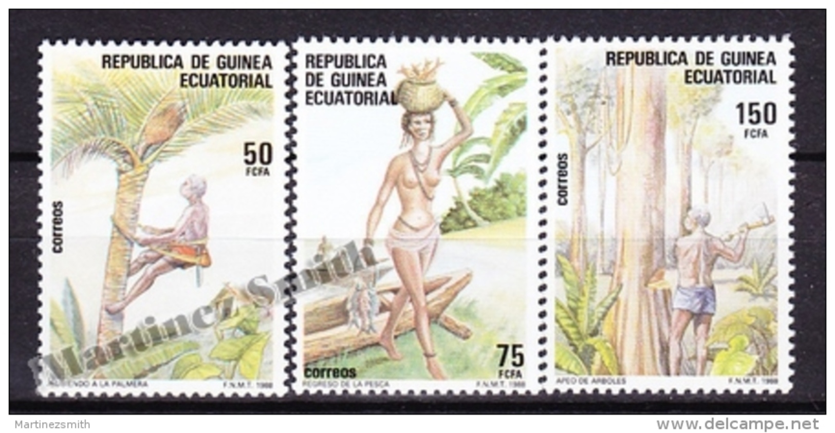 Equatorial Guinea -  Guinea Ecuatorial - Guinée Équatoriale 1988 Edifil 104- 106, International Day Of Work - MNH - Guinea Ecuatorial