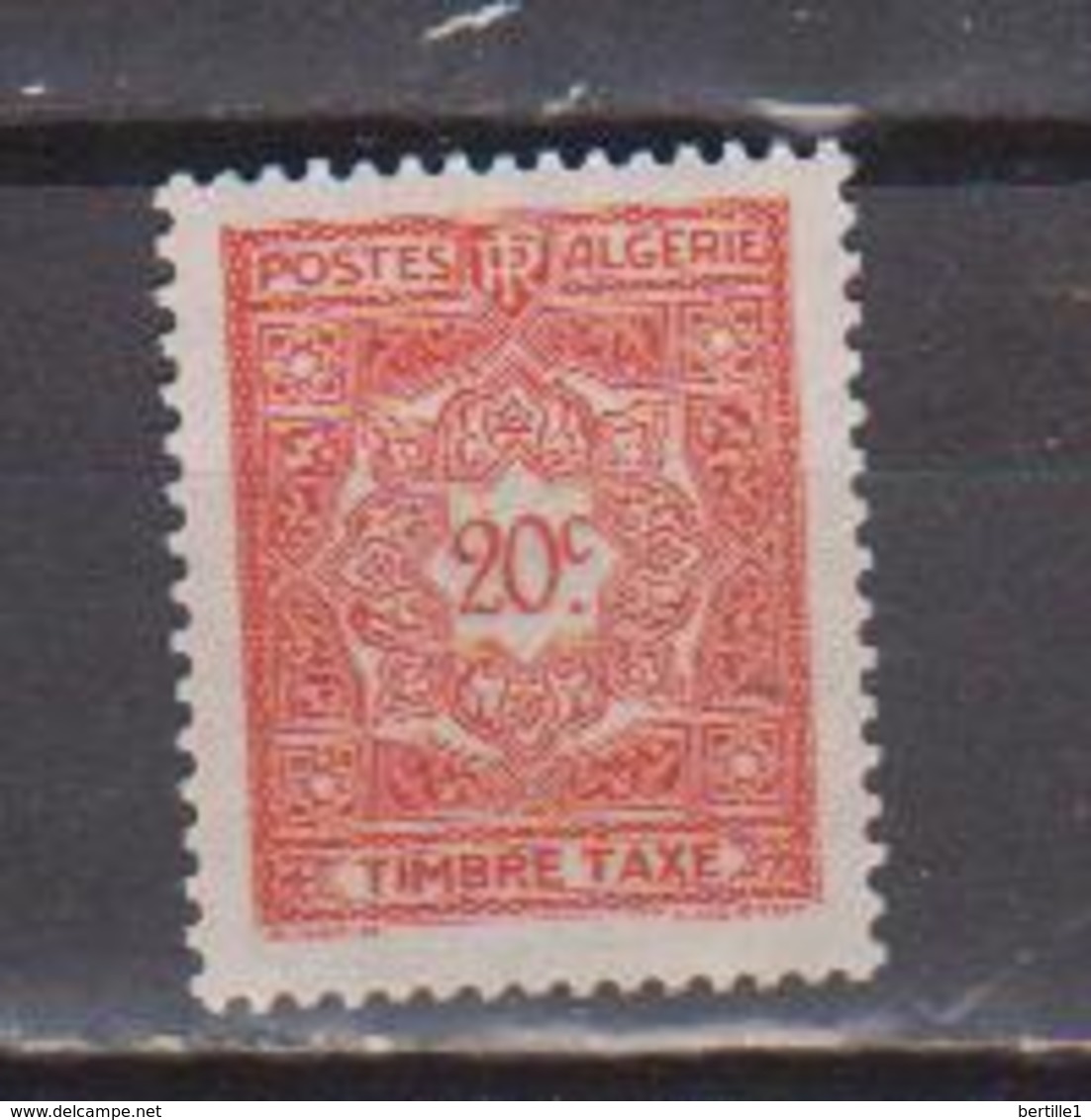 ALGERIE         N°  YVERT  :   TAXE    35    NEUF AVEC  CHARNIERES      ( Ch 1/22  ) - Timbres-taxe