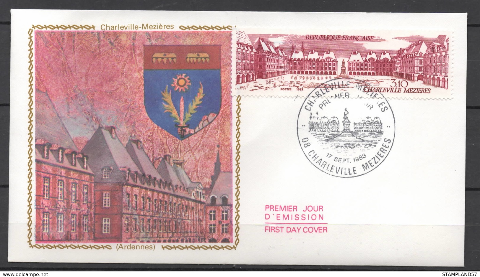 ENVELOPPE FDC CEF Charleville Mezières 17-09-1983 - 1980-1989