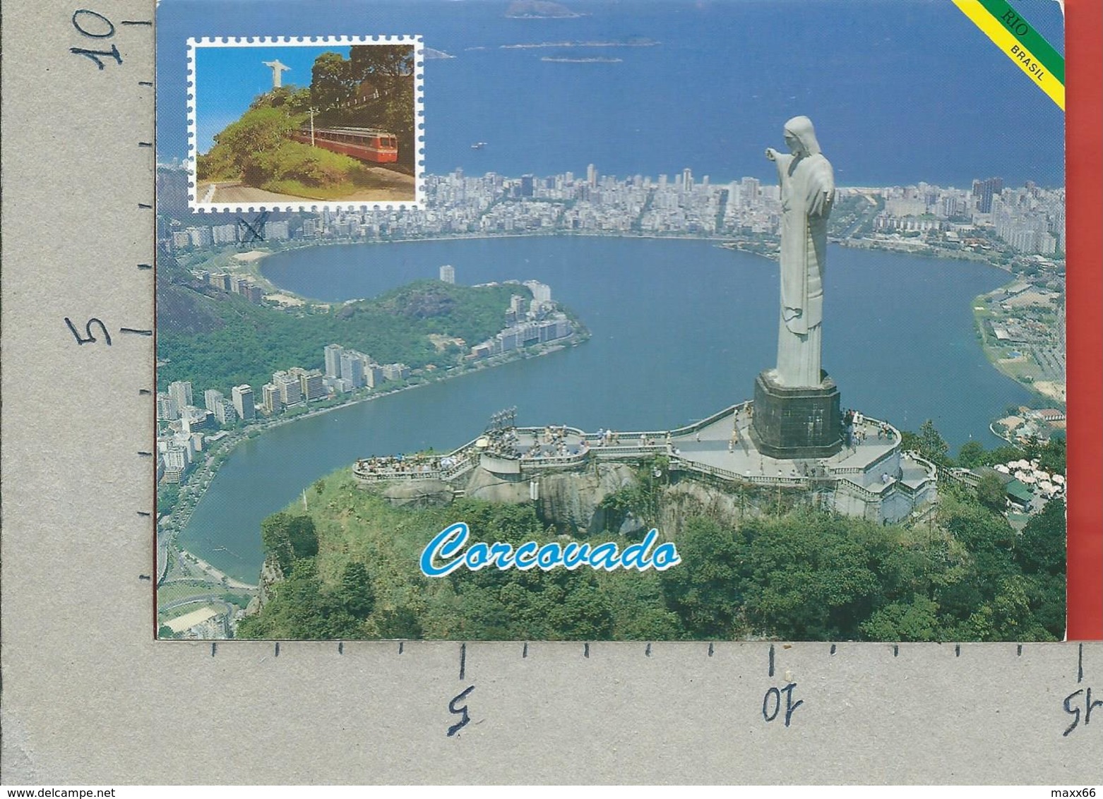 CARTOLINA VG BRASILE - RIO DE JANEIRO - Monumento Ao Cristo Redentor No Alto Do Corcovado - 10 X 15 - ANN. 2005 - Rio De Janeiro