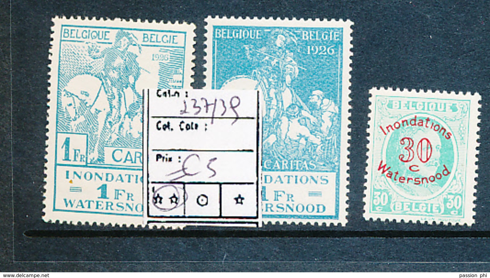 BELGIQUE COB 237/239 MNH - Neufs