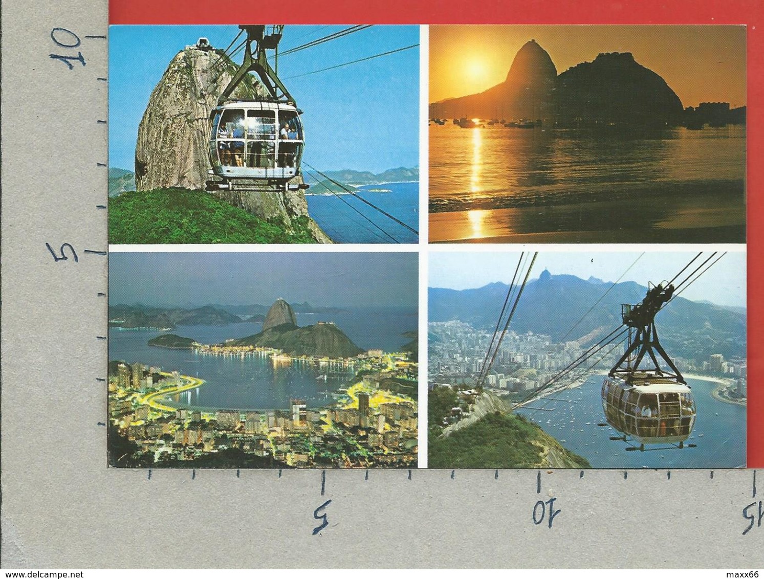 CARTOLINA VG BRASILE - RIO DE JANEIRO - Pao De Acucar - 10 X 15 - ANN. 1997 MECCANICA ROSSA - Rio De Janeiro