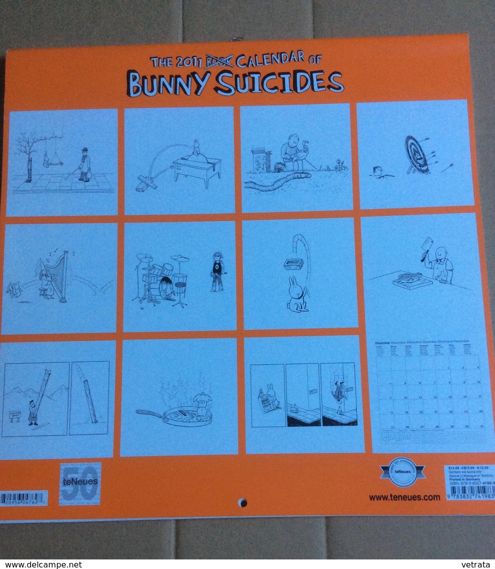 Le Calendrier  Bunny Suicides-Andy Riley, 2011(30x30 Cm) - Grand Format : 2001-...