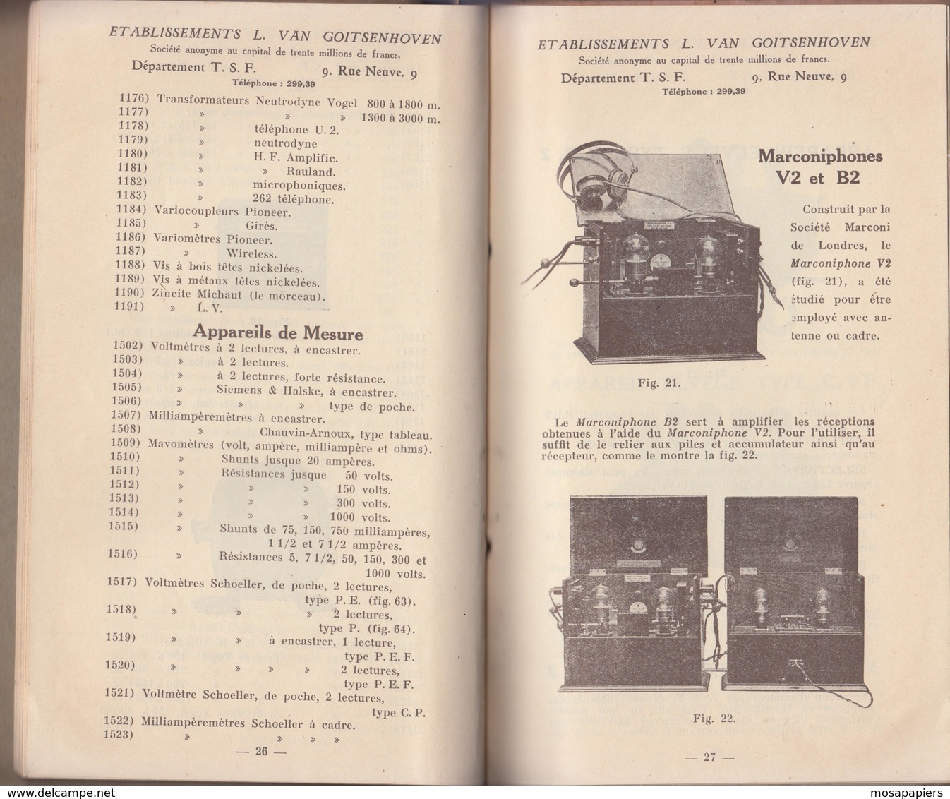 TSF - Vieux Catalogue Complet - Photos, Prix - 68 Pages - Sciences