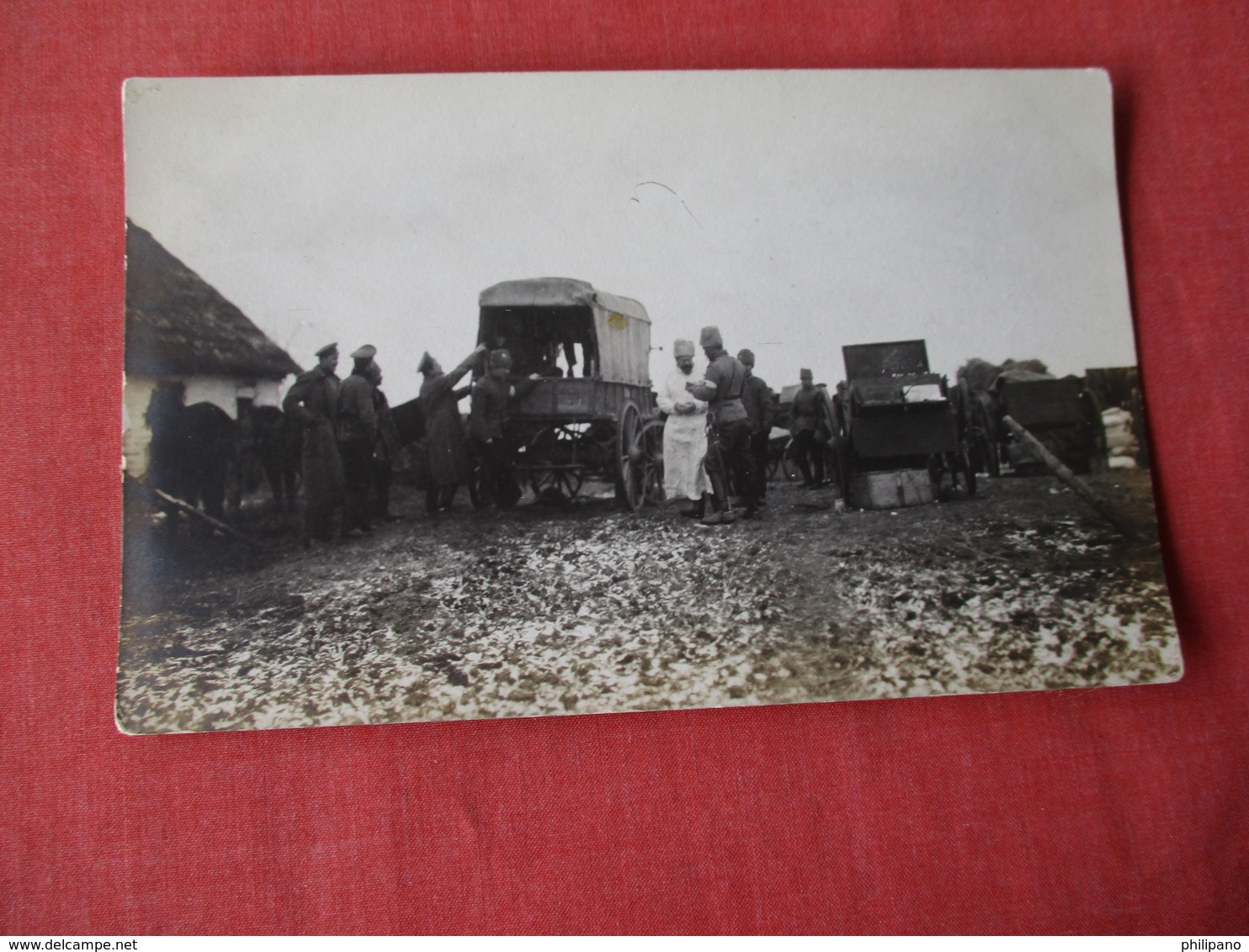 RPPC  Russian Soldier  Red Cross Camp    Caption On Back       Ref 3173 - Other & Unclassified