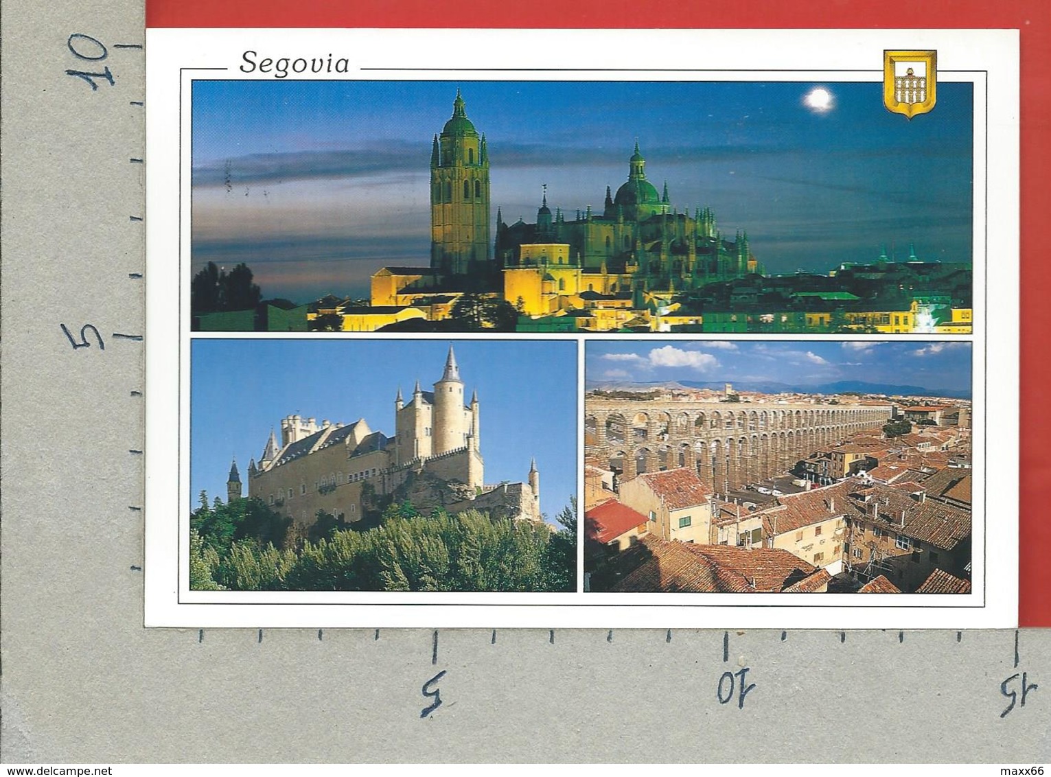 CARTOLINA VG SPAGNA - SEGOVIA - Vedutine Multivue - 10 X 15 - ANN. 200? - Segovia