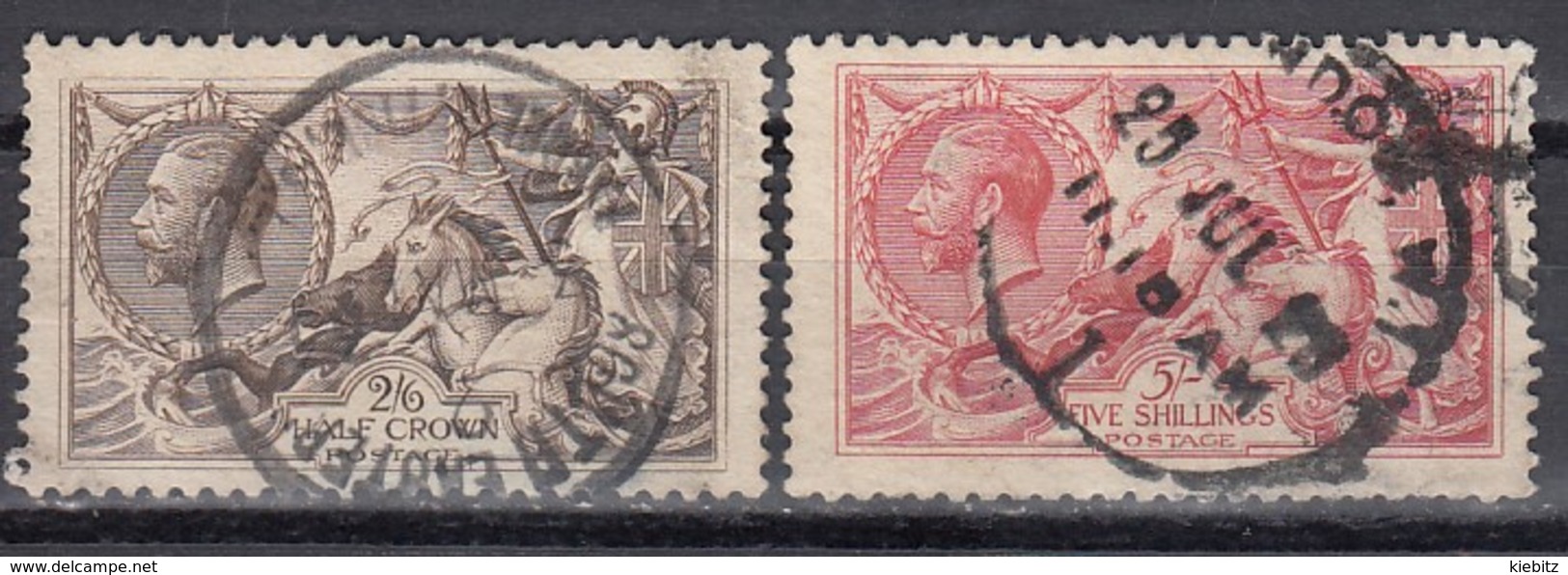 GB 1918 - MiNr: 141 III - 142 III  Used - Gebraucht