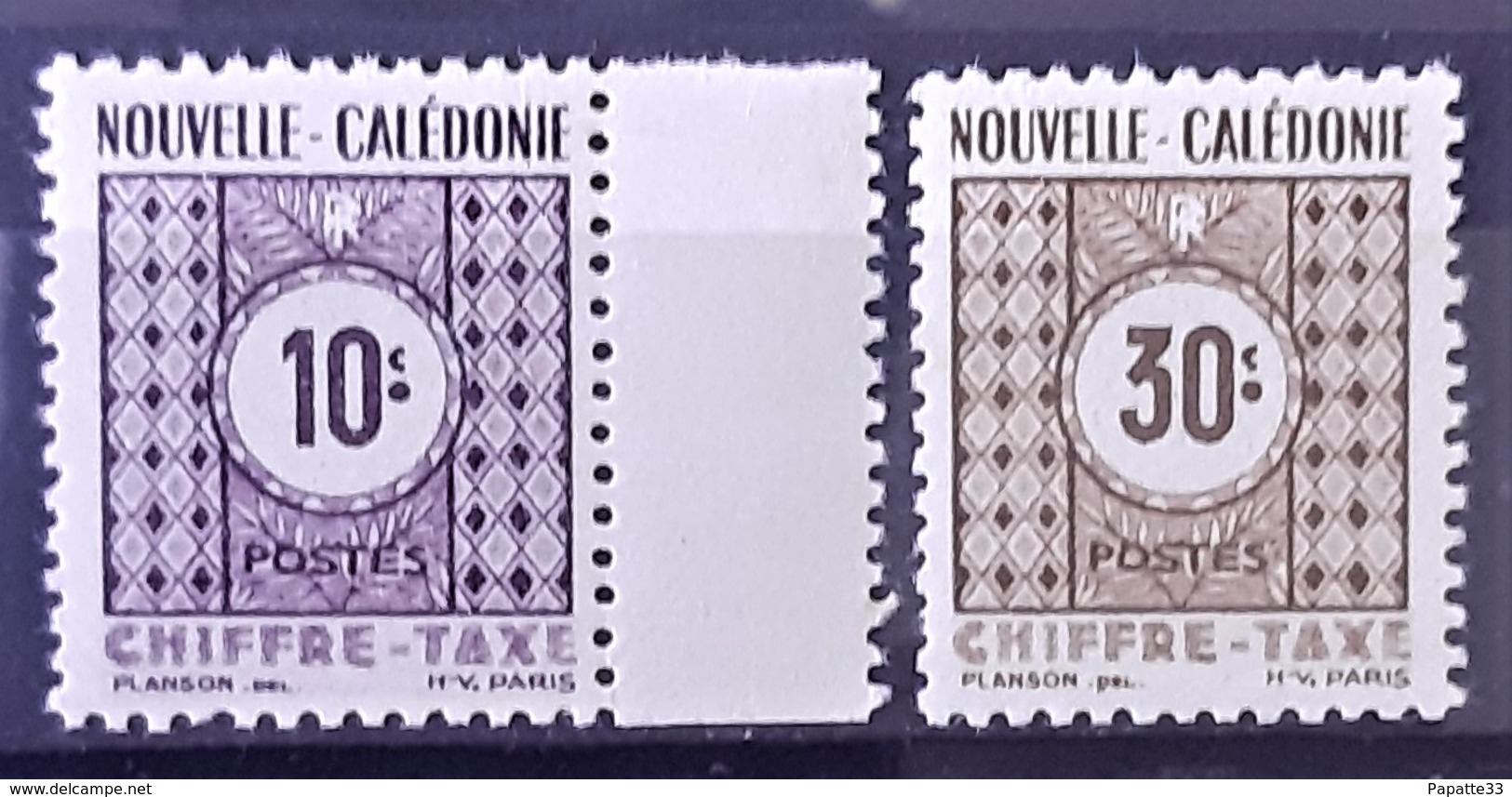 NOUVELLE-CALEDONIE - TAXE - N°39-40 - Neuf SANS Charnière ** / MNH - Strafport