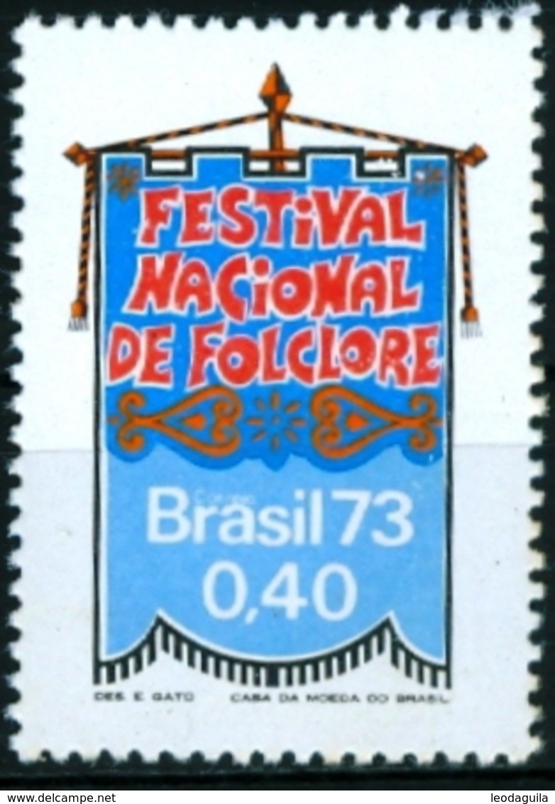 BRAZIL #1302  - FOLKLORE NATIONAL FESTIVAL - FOLK FESTIVAL - FESTIVITIES   1973 - Unused Stamps