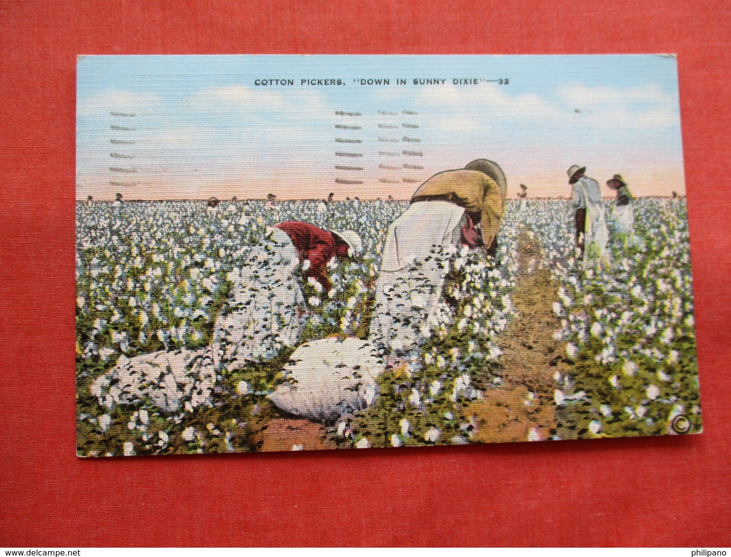 Cotton Pickers Down In Sunny Dixie   Black Americana      Ref 3173 R - Black Americana
